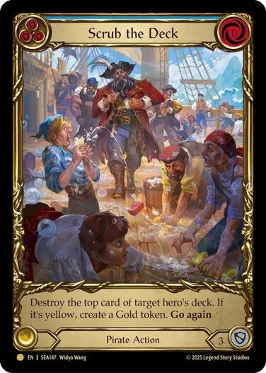 Scrub the Deck (Treasure) [SEA147] (High Seas)  Cold Foil | Webway Games