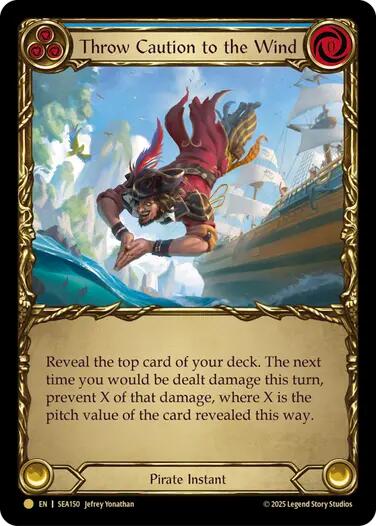 Throw Caution to the Wind (Treasure) [SEA150] (High Seas)  Cold Foil | Webway Games