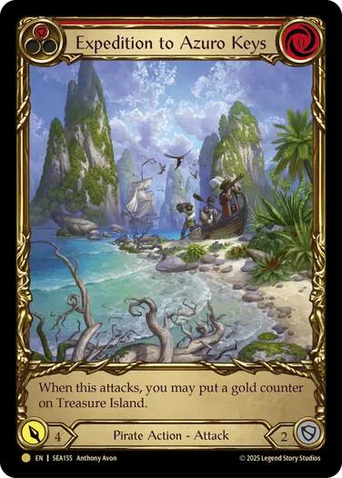 Expedition to Azuro Keys (Treasure) [SEA155] (High Seas)  Cold Foil | Webway Games