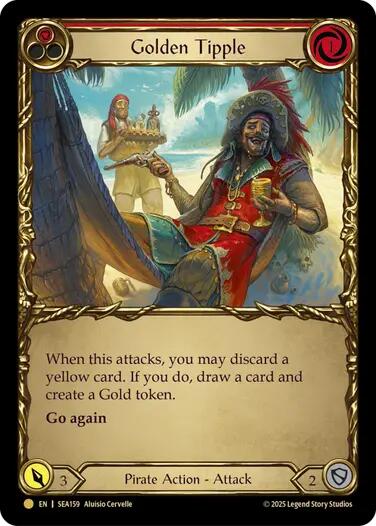 Golden Tipple (Red) (Treasure) [SEA159] (High Seas)  Cold Foil | Webway Games