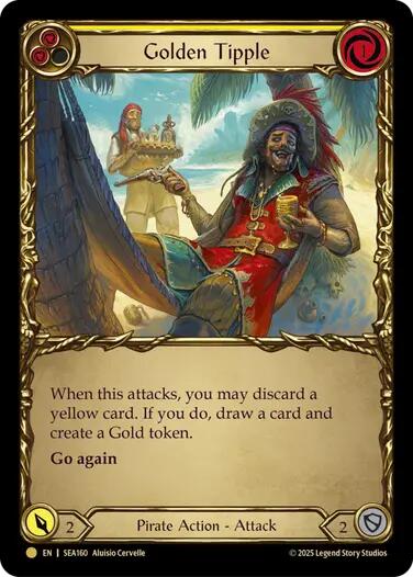 Golden Tipple (Yellow) (Treasure) [SEA160] (High Seas)  Cold Foil | Webway Games