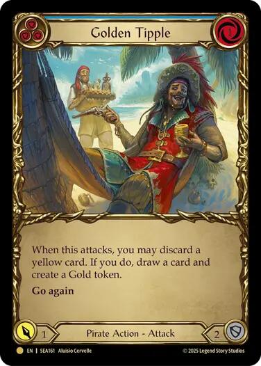 Golden Tipple (Blue) (Treasure) [SEA161] (High Seas)  Cold Foil | Webway Games