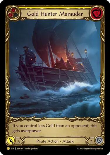 Gold Hunter Marauder (Treasure) [SEA164] (High Seas)  Cold Foil | Webway Games