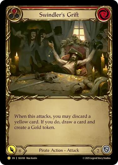 Swindler's Grift (Red) (Treasure) [SEA169] (High Seas)  Cold Foil | Webway Games
