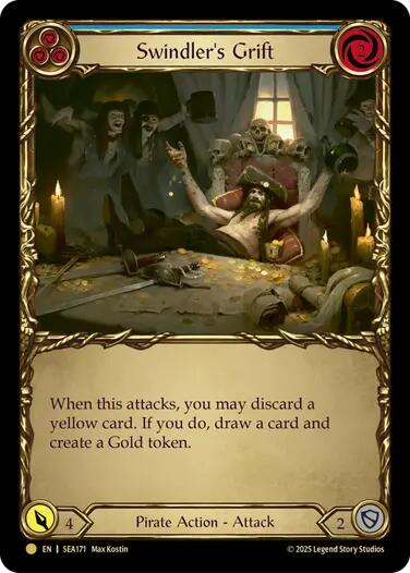 Swindler's Grift (Blue) (Treasure) [SEA171] (High Seas)  Cold Foil | Webway Games