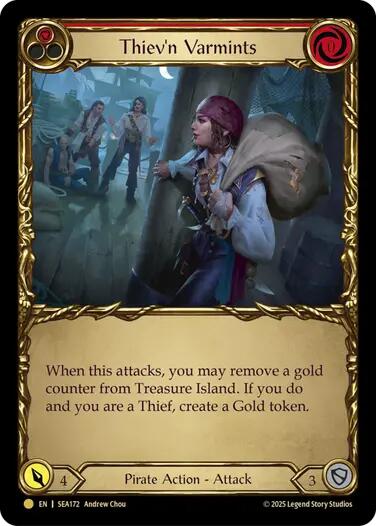 Thiev'n Varmints (Treasure) [SEA172] (High Seas)  Cold Foil | Webway Games