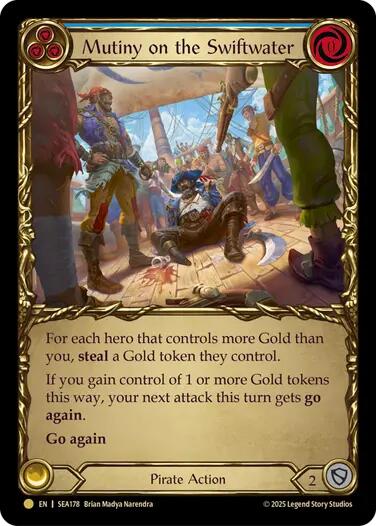 Mutiny on the Swiftwater (Treasure) [SEA178] (High Seas)  Cold Foil | Webway Games