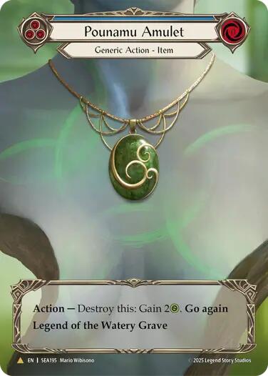 Pounamu Amulet (Treasure) [SEA195] (High Seas)  Cold Foil | Webway Games