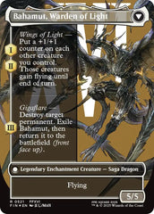 Dion, Bahamut's Dominant // Bahamut, Warden of Light (Borderless) (Surge Foil) [FINAL FANTASY] | Webway Games