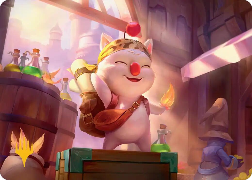 Stiltzkin, Moogle Merchant Art Card (Gold-Stamped Planeswalker Symbol) [FINAL FANTASY Art Series] | Webway Games