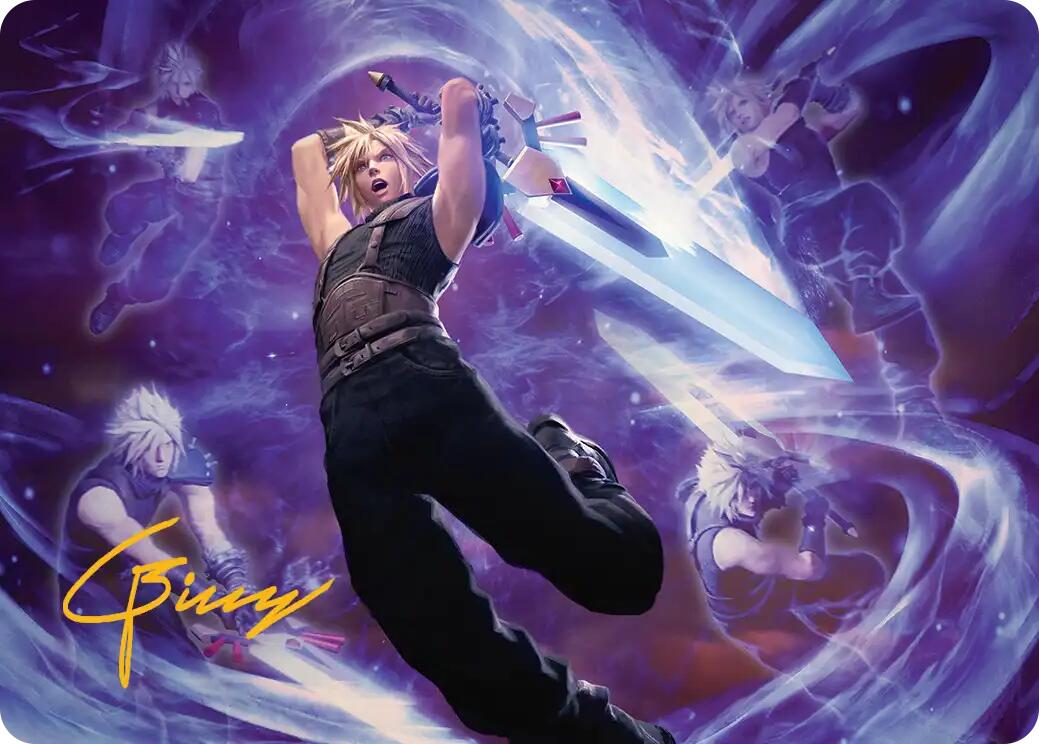Cloud's Limit Break Art Card (Gold-Stamped Signature) [FINAL FANTASY Art Series] | Webway Games