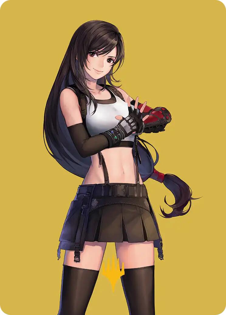 Tifa, Martial Artist Art Card (Gold-Stamped Planeswalker Symbol) [FINAL FANTASY Art Series] | Webway Games