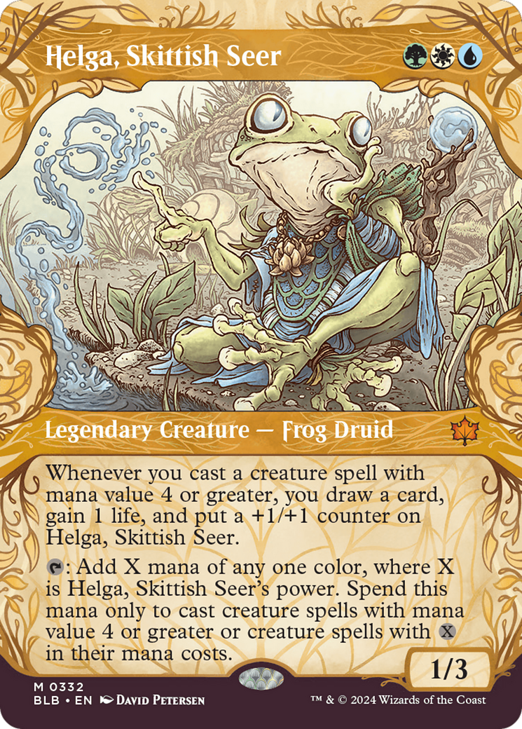 Helga, Skittish Seer (Showcase) [Bloomburrow] | Webway Games