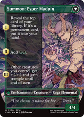 Esper Origins // Summon: Esper Maduin (Borderless) [FINAL FANTASY] | Webway Games
