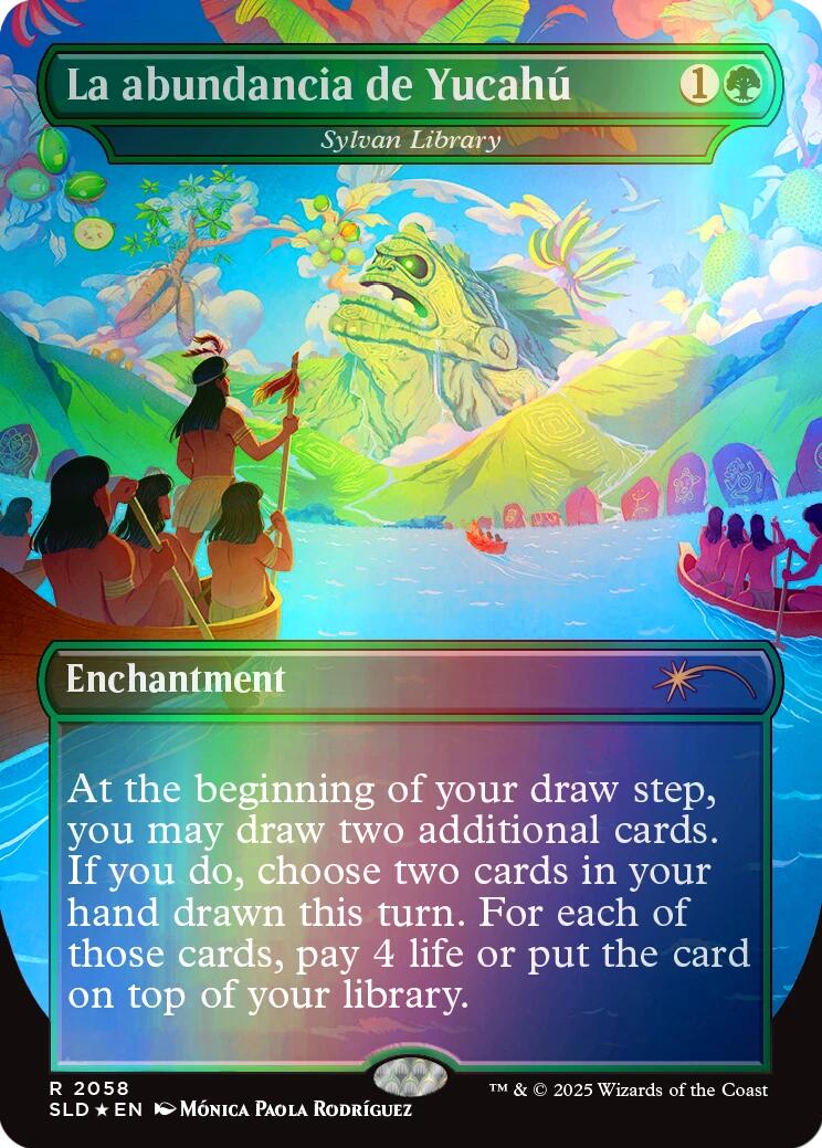 La abundancia de Yucahu - Sylvan Library (Rainbow Foil) [Secret Lair Drop Series] | Webway Games