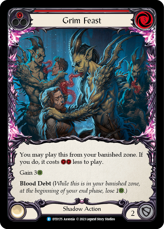 Grim Feast (Red) [DTD175] (Dusk Till Dawn)  Rainbow Foil | Webway Games