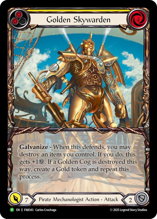 Golden Skywarden [FAB343] (Promo)  Rainbow Foil | Webway Games