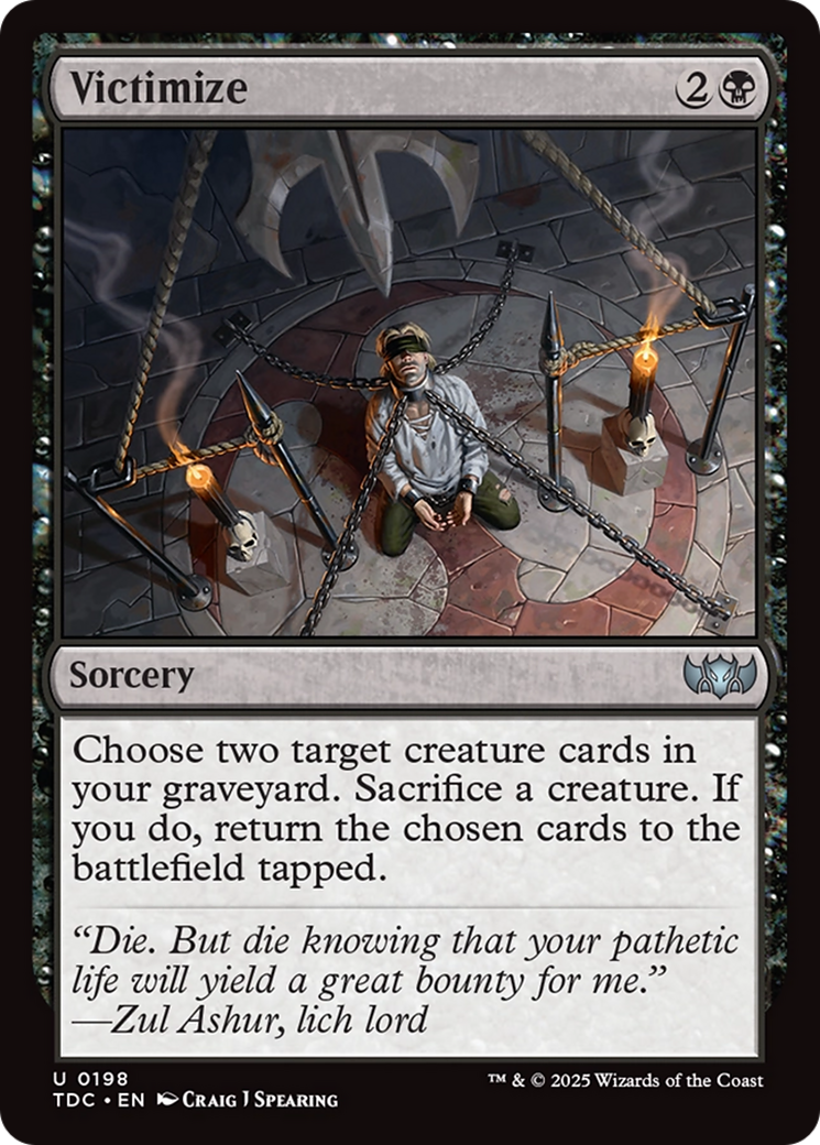 Victimize [Tarkir: Dragonstorm Commander] | Webway Games