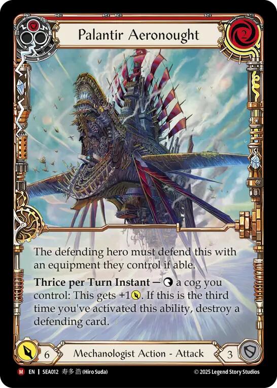 Palantir Aeronought (Extended Art) (Rainbow Foil) [SEA012] (High Seas)  Rainbow Foil | Webway Games