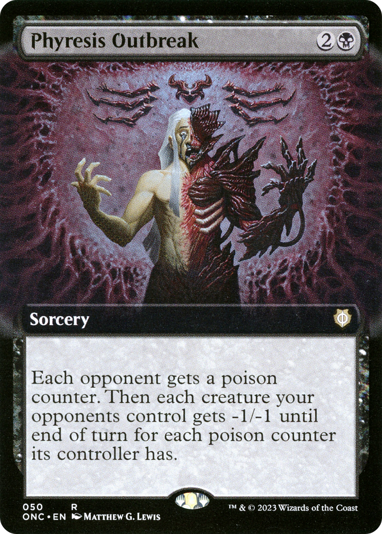 Phyresis Outbreak (Extended Art) [Phyrexia: All Will Be One Commander] | Webway Games
