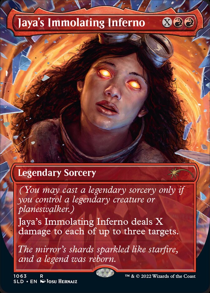 Jaya's Immolating Inferno (Borderless) [Secret Lair Drop Series] | Webway Games