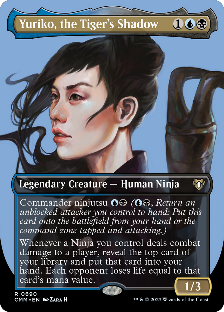 Yuriko, the Tiger's Shadow (Borderless Profile) [Commander Masters] | Webway Games