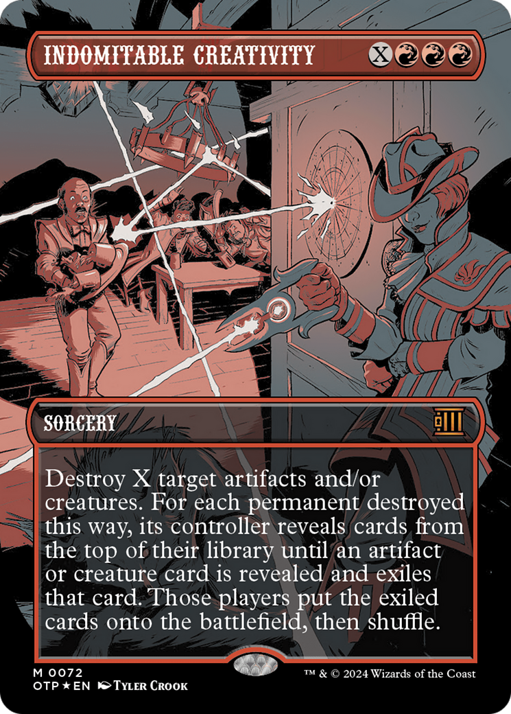 Indomitable Creativity (Textured Foil) [Outlaws of Thunder Junction: Breaking News] | Webway Games