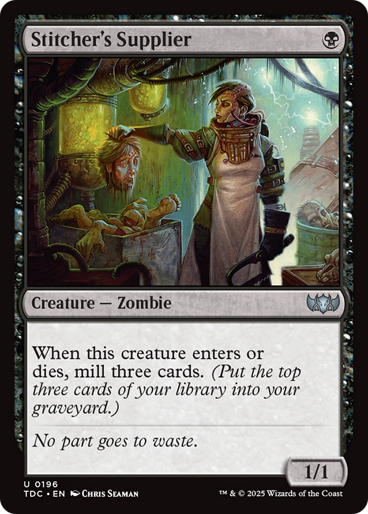 Stitcher's Supplier [Tarkir: Dragonstorm Commander] | Webway Games