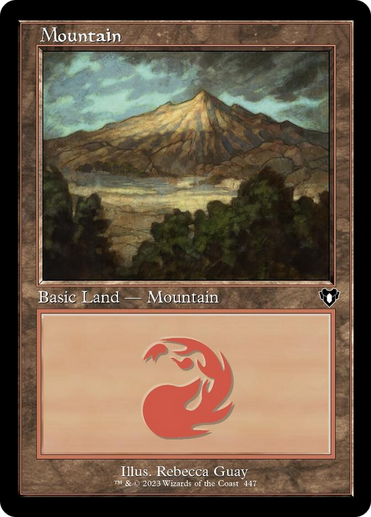 Mountain (447) (Retro) [Commander Masters] | Webway Games