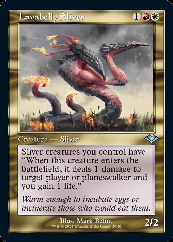 Lavabelly Sliver (Retro Foil Etched) [Modern Horizons] | Webway Games