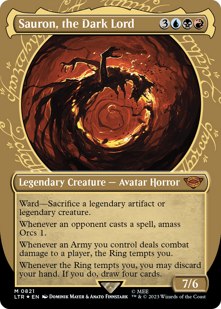 Sauron, the Dark Lord (Showcase) (Surge Foil) [The Lord of the Rings: Tales of Middle-Earth] | Webway Games