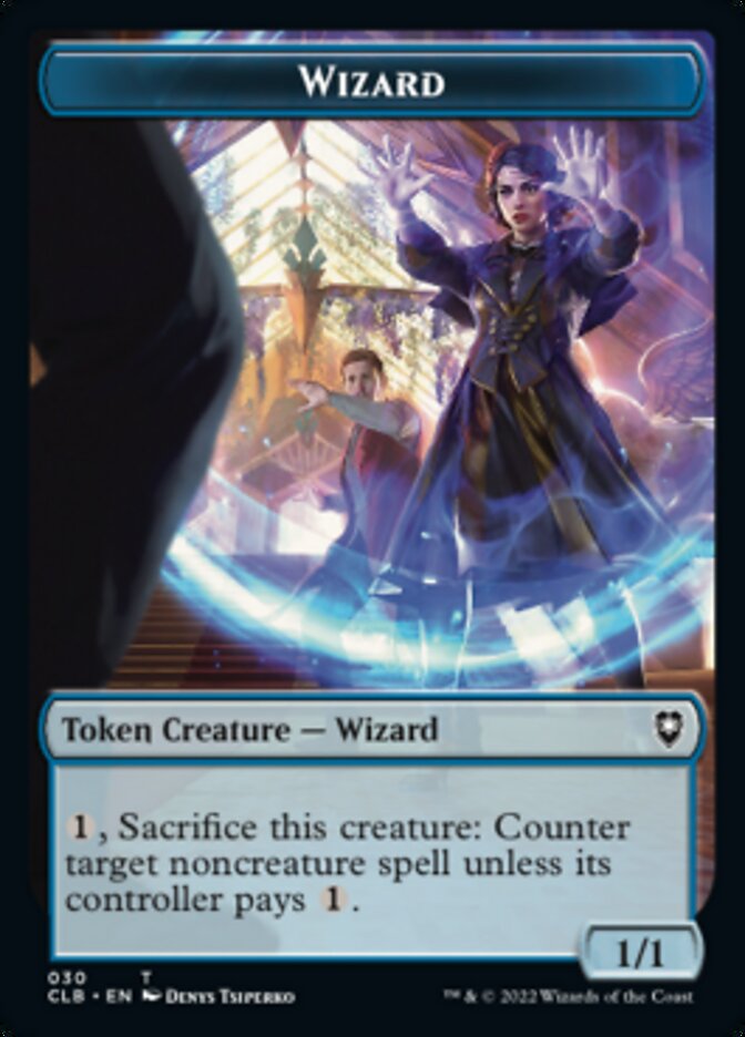 Kor Warrior // Wizard Double-Sided Token [Commander Legends: Battle for Baldur's Gate Tokens] | Webway Games