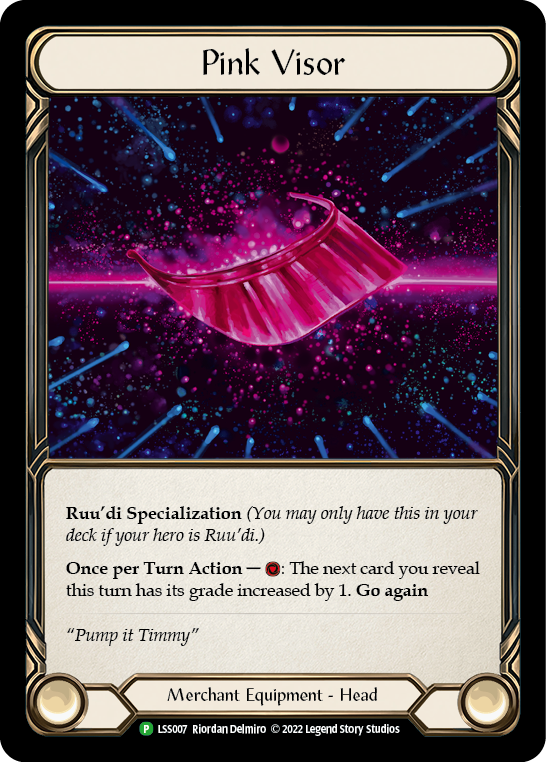 Pink Visor [LSS007] (Promo)  Cold Foil | Webway Games