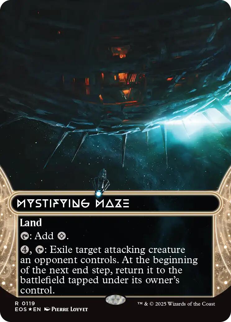 Mystifying Maze (0119) (Borderless) (Galaxy Foil) [Edge of Eternities: Stellar Sights] | Webway Games