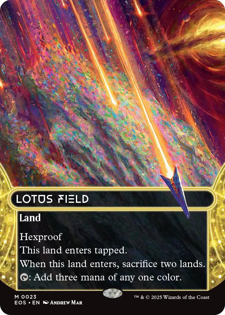 Lotus Field (0023) (Borderless) [Edge of Eternities: Stellar Sights] | Webway Games