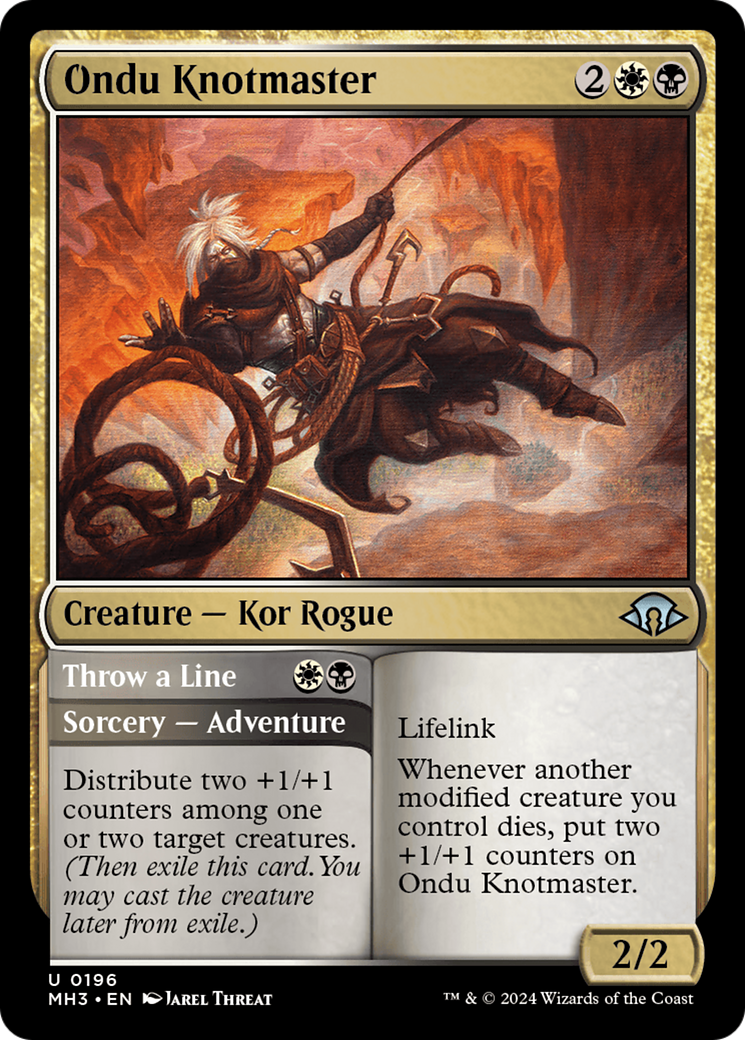 Ondu Knotmaster // Throw a Line [Modern Horizons 3] | Webway Games