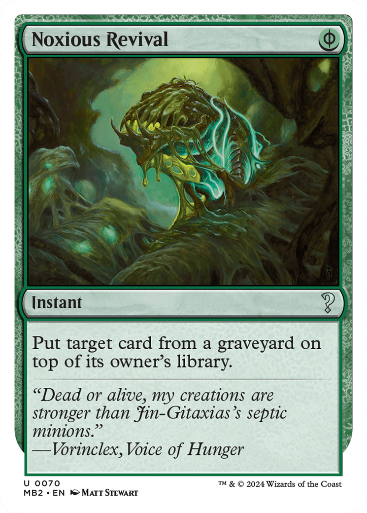 Noxious Revival (White Border) [Mystery Booster 2] | Webway Games
