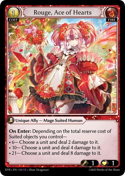 Rouge, Ace of Hearts (133) [Distorted Reflections] | Webway Games