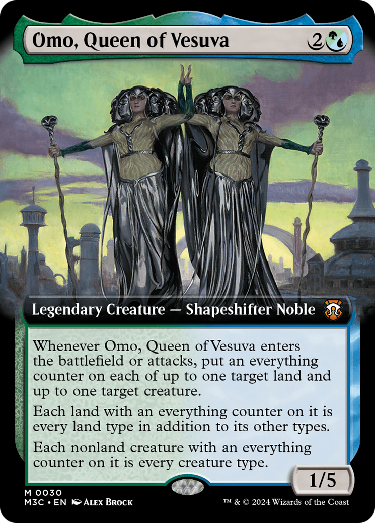 Omo, Queen of Vesuva (Extended Art) [Modern Horizons 3 Commander] | Webway Games