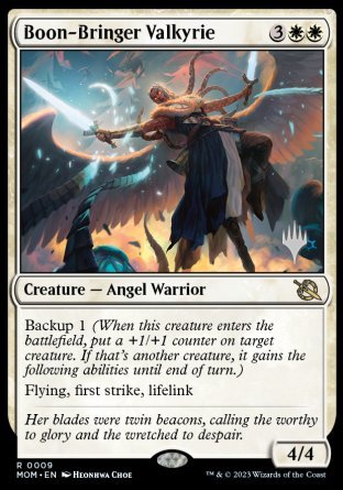 Boon-Bringer Valkyrie (Promo Pack) [March of the Machine Promos] | Webway Games