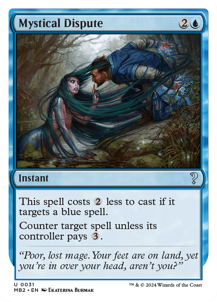 Mystical Dispute (White Border) [Mystery Booster 2] | Webway Games