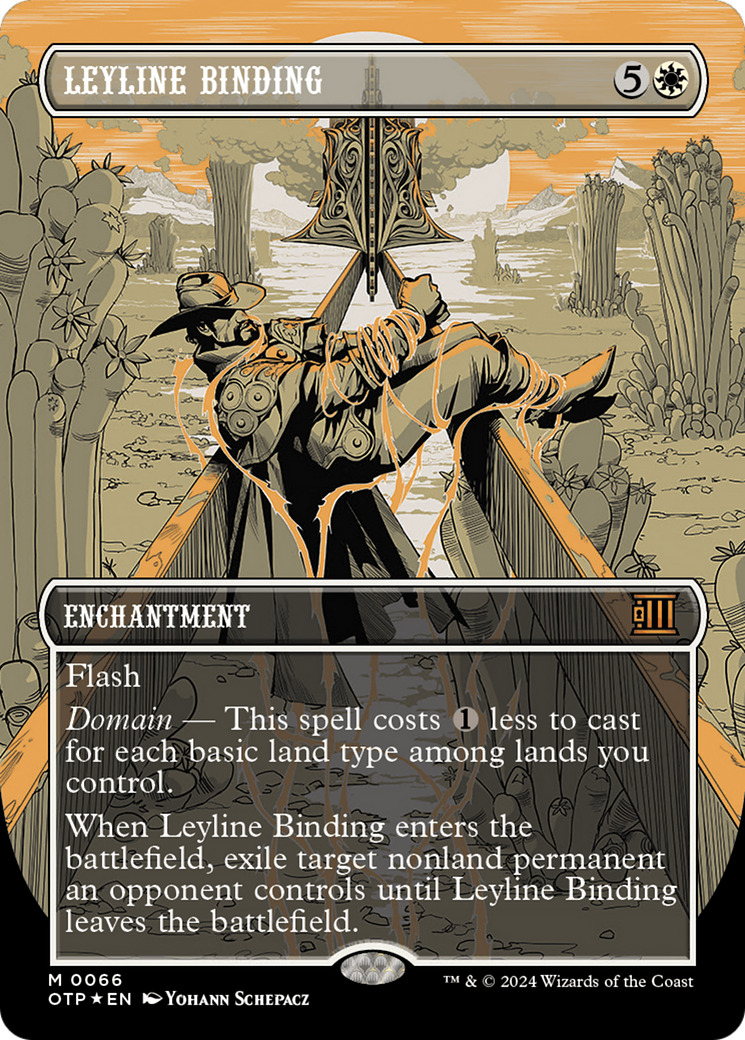 Leyline Binding (Textured Foil) [Outlaws of Thunder Junction: Breaking News] | Webway Games