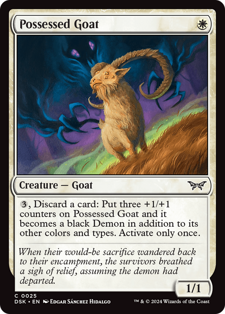 Possessed Goat [Duskmourn: House of Horror] | Webway Games