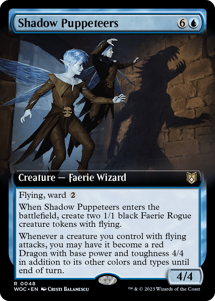 Shadow Puppeteers (Extended Art) [Wilds of Eldraine Commander] | Webway Games