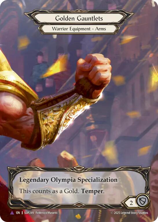 Golden Gauntlets (Marvel) [SUP249] (Super Slam)  Cold Foil | Webway Games