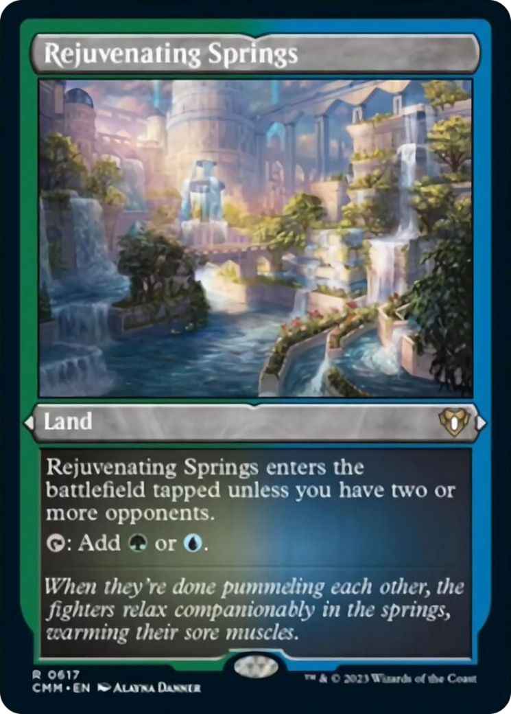 Rejuvenating Springs (Foil Etched) [Commander Masters] | Webway Games
