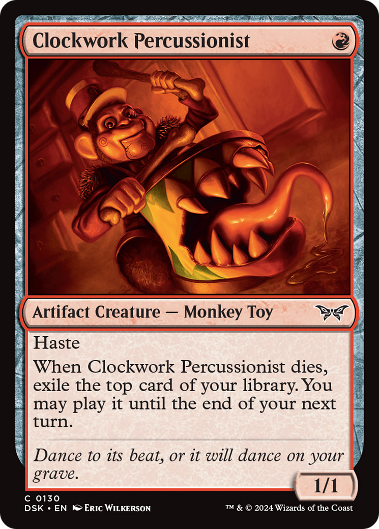 Clockwork Percussionist (0130) [Duskmourn: House of Horror] | Webway Games