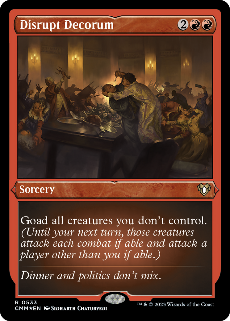 Disrupt Decorum (Foil Etched) [Commander Masters] | Webway Games