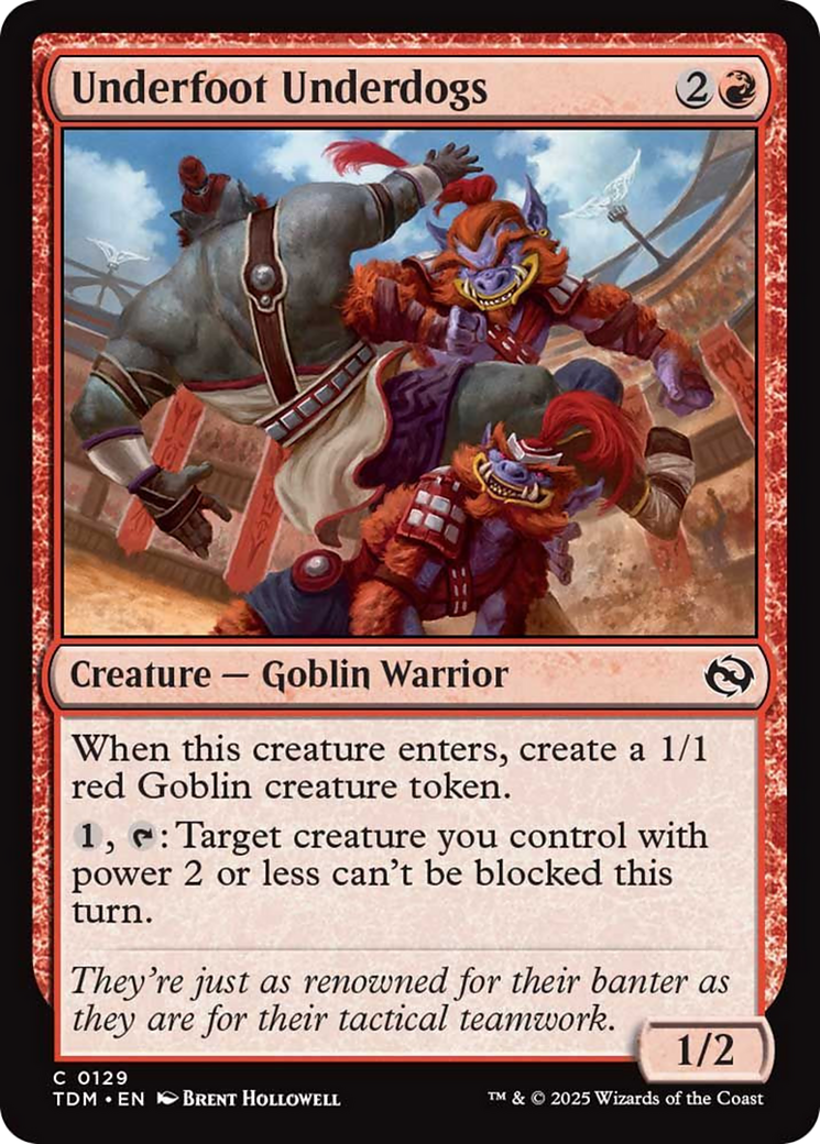 Underfoot Underdogs [Tarkir: Dragonstorm] | Webway Games