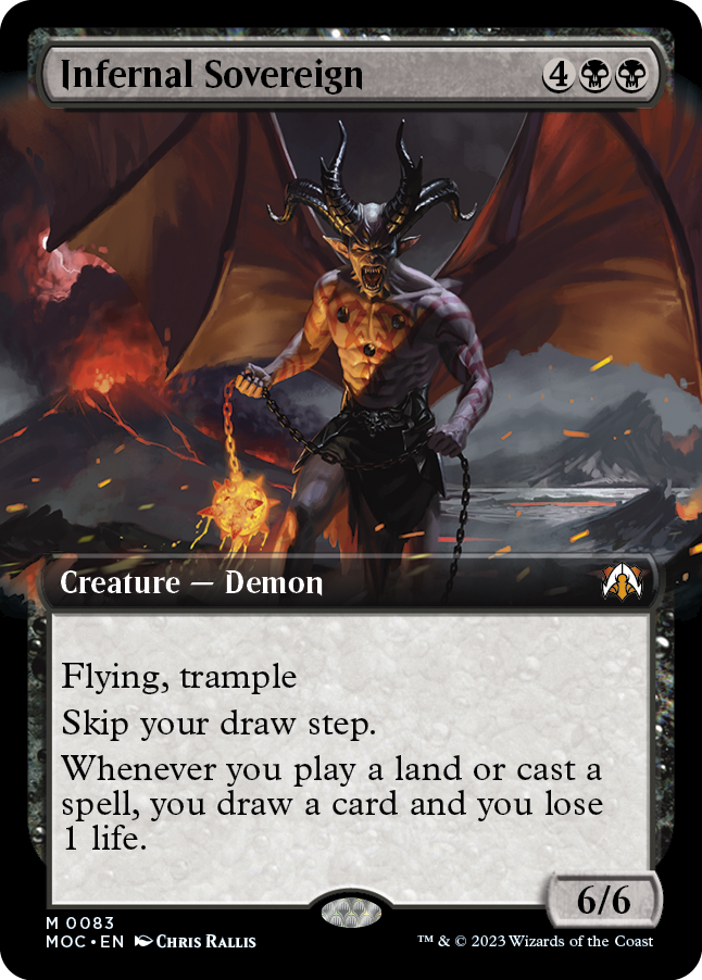 Infernal Sovereign (Extended Art) [March of the Machine Commander] | Webway Games